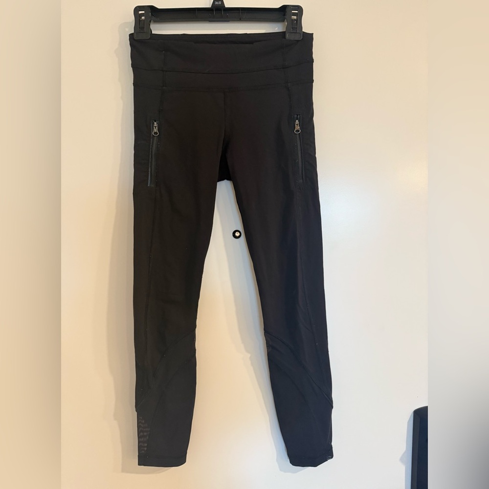 Black lululemon Leggings with Zipper Pockets